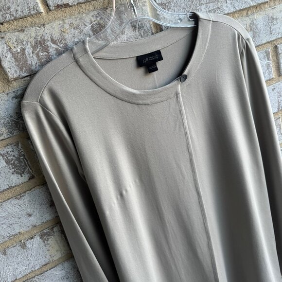 J. Jill Wearever Collection Long Sleeve Overlap Truffle Cardigan Women's Size L - Picture 5 of 8